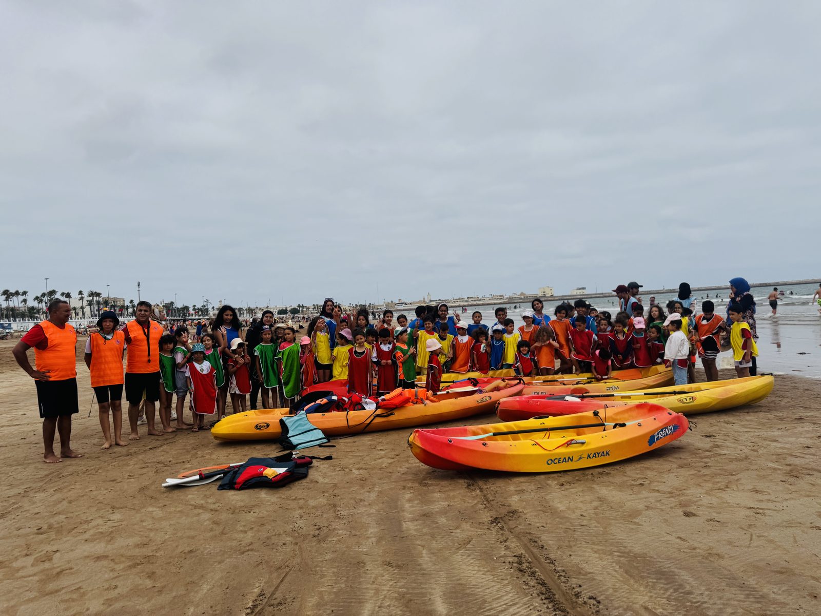 Sortie nautique pendant le camp d'été