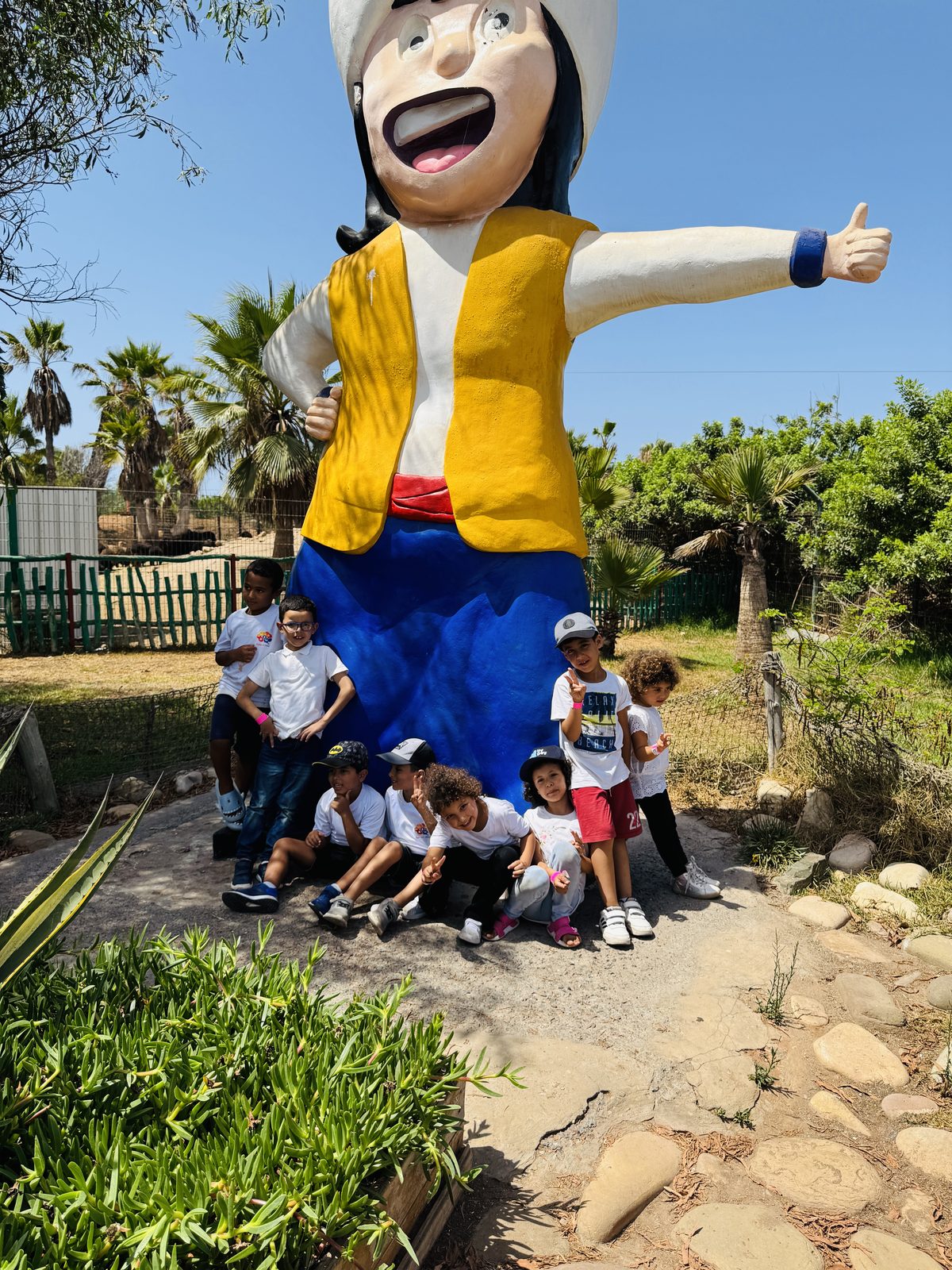 Sortie avec la mascotte du centre
